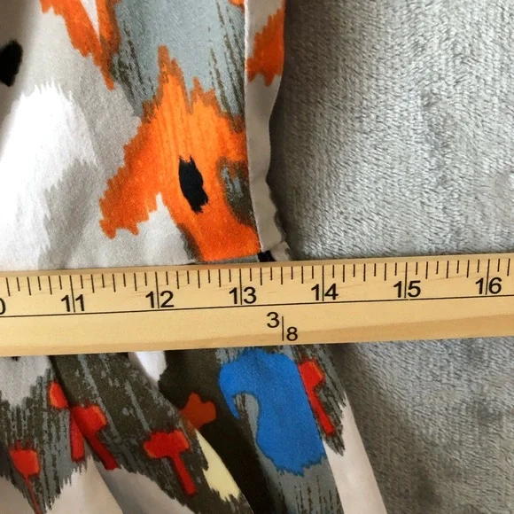 Maggie London Women Dress Size 4 Scoop Neck Sleeveless Artsy Zipper Fitted - Picture 12 of 14